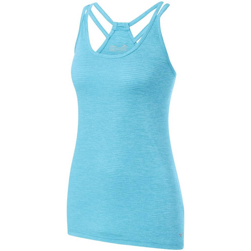 Camiseta de tirantes Mizuno Lyra Para Mujer Azules Turquesa 8791246-OM